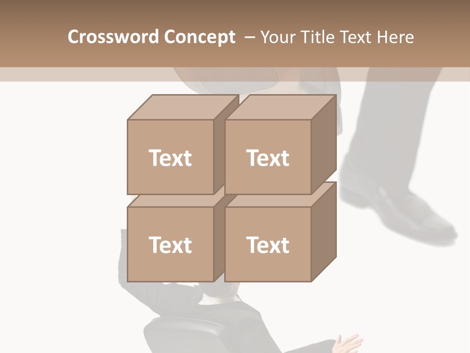 Competitive Isolated Scared PowerPoint Template