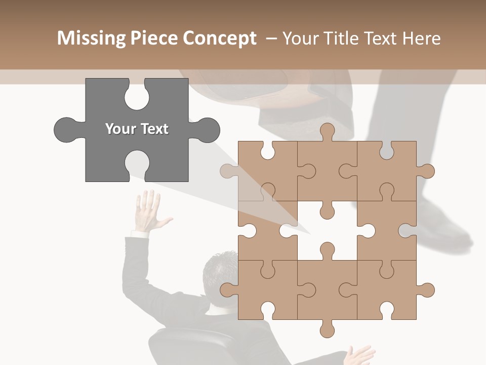 Competitive Isolated Scared PowerPoint Template