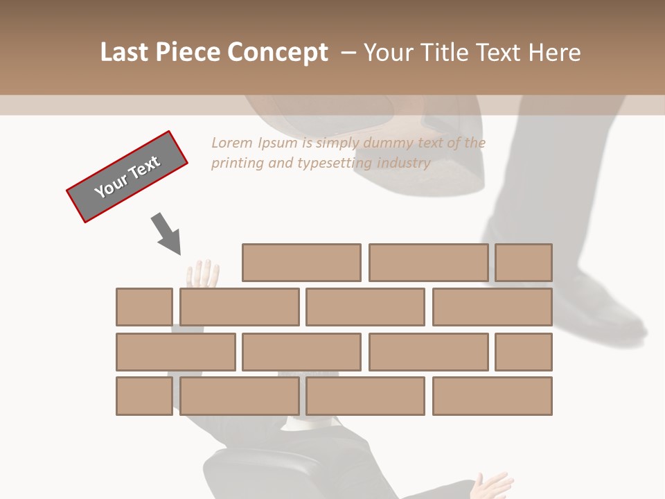 Competitive Isolated Scared PowerPoint Template