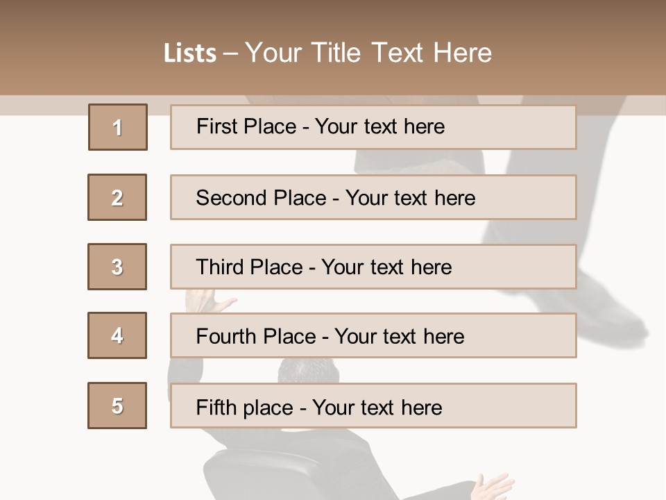 Competitive Isolated Scared PowerPoint Template