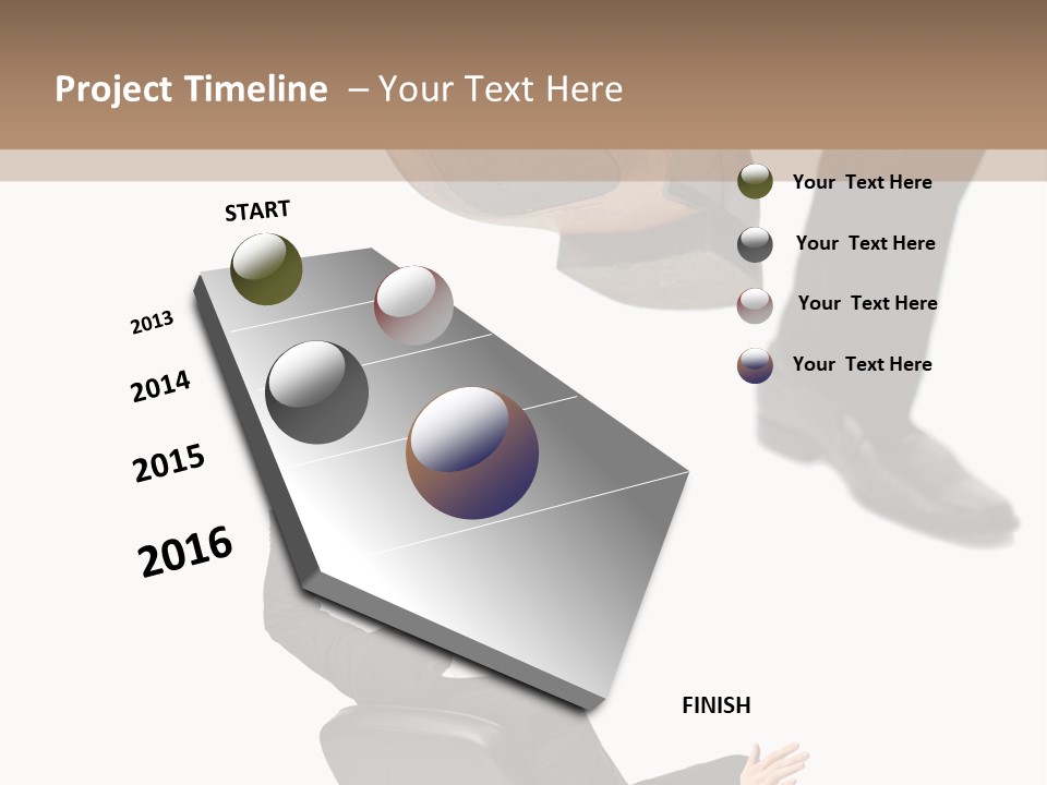 Competitive Isolated Scared PowerPoint Template