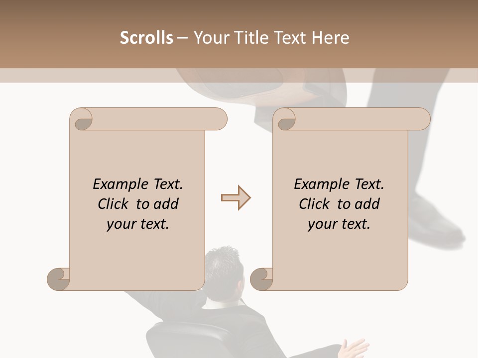 Competitive Isolated Scared PowerPoint Template