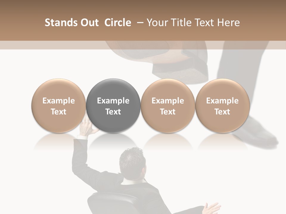 Competitive Isolated Scared PowerPoint Template