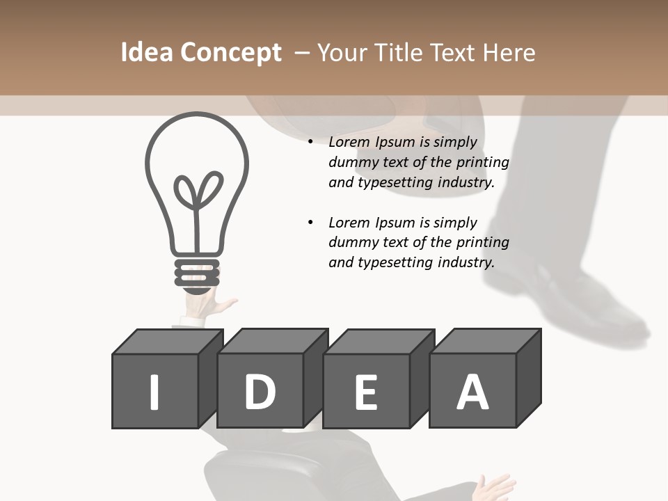 Competitive Isolated Scared PowerPoint Template