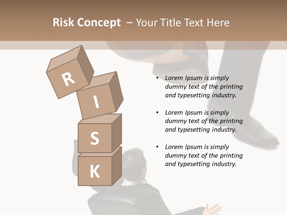 Competitive Isolated Scared PowerPoint Template