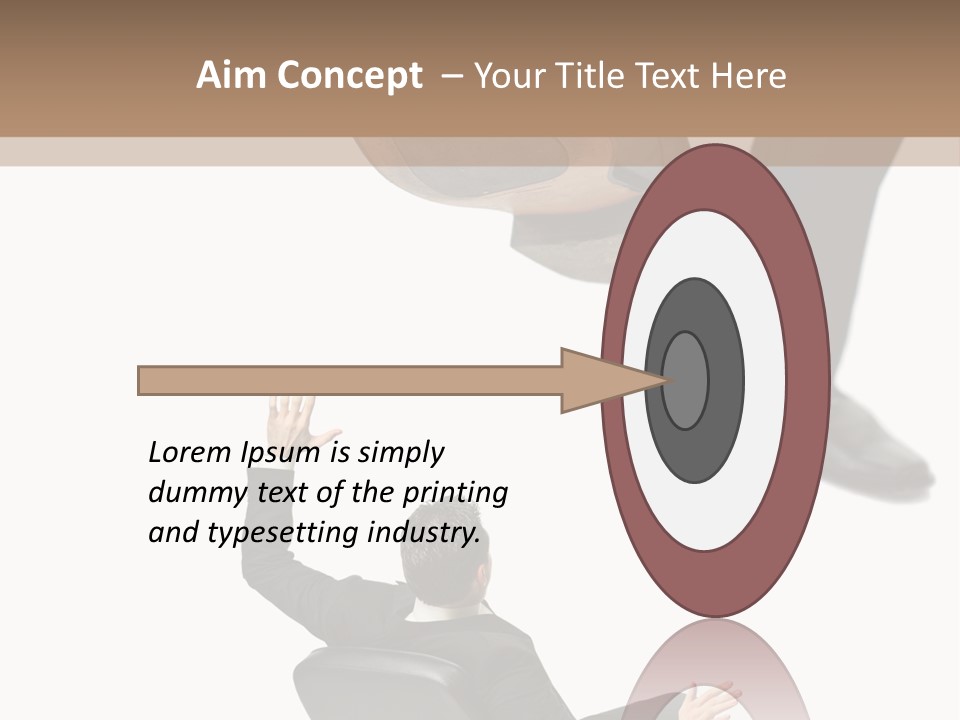 Competitive Isolated Scared PowerPoint Template