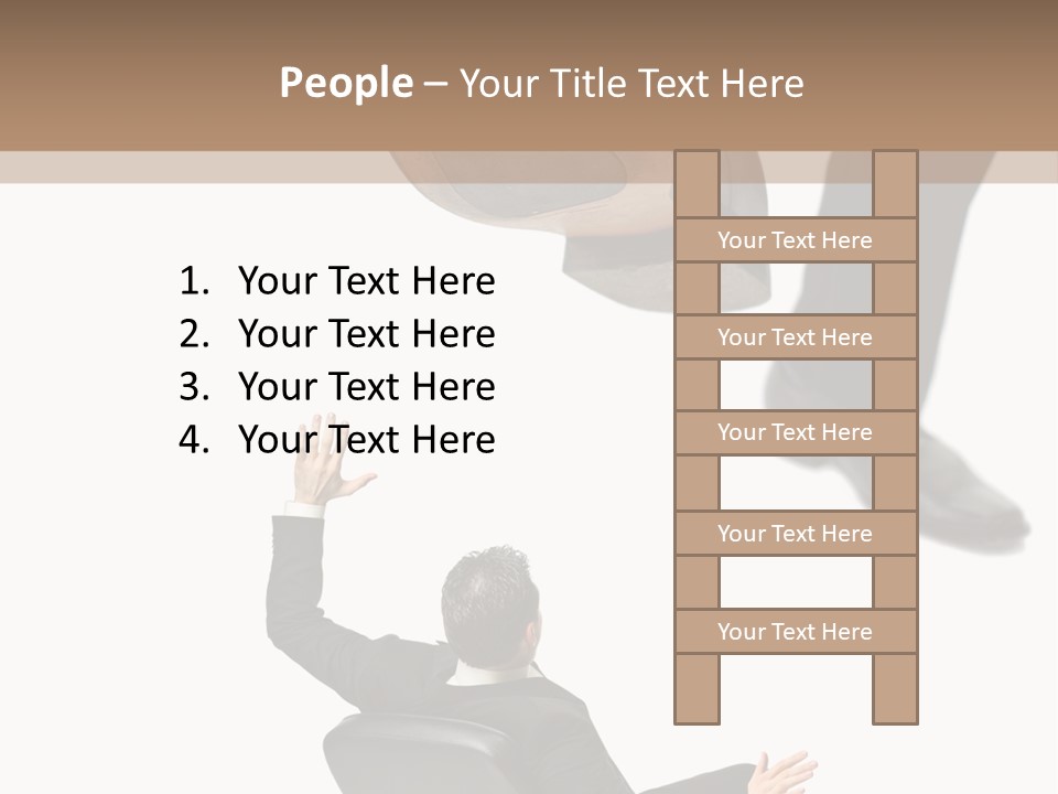 Competitive Isolated Scared PowerPoint Template
