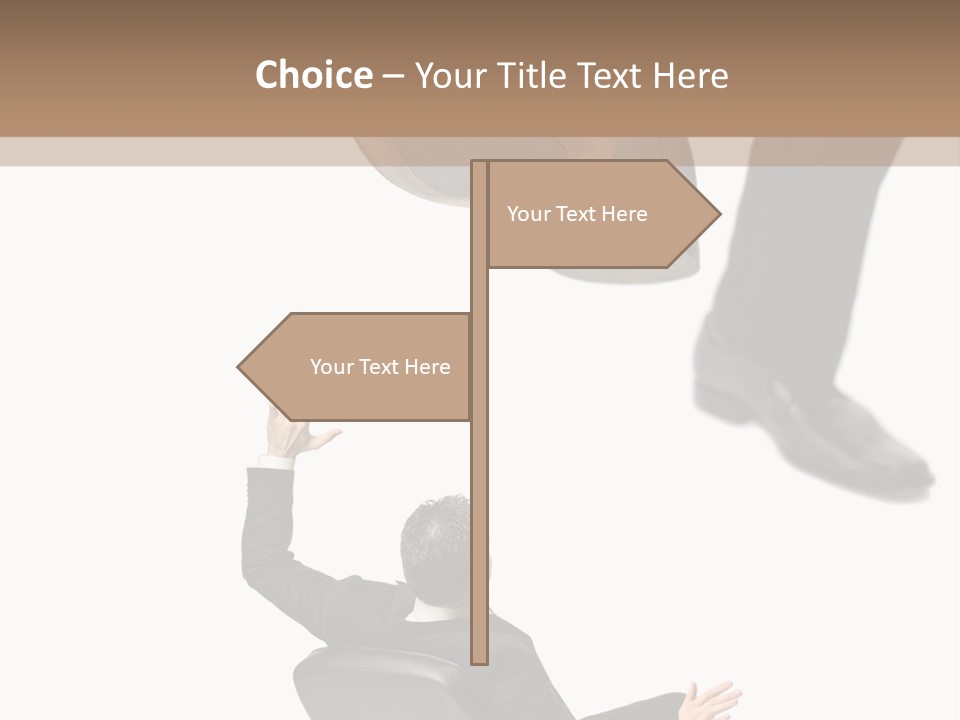 Competitive Isolated Scared PowerPoint Template