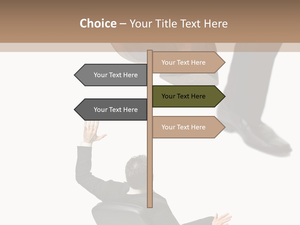 Competitive Isolated Scared PowerPoint Template