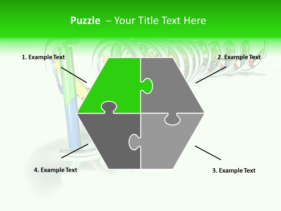 A Row Of Colorful Pencils On A White Background PowerPoint Template