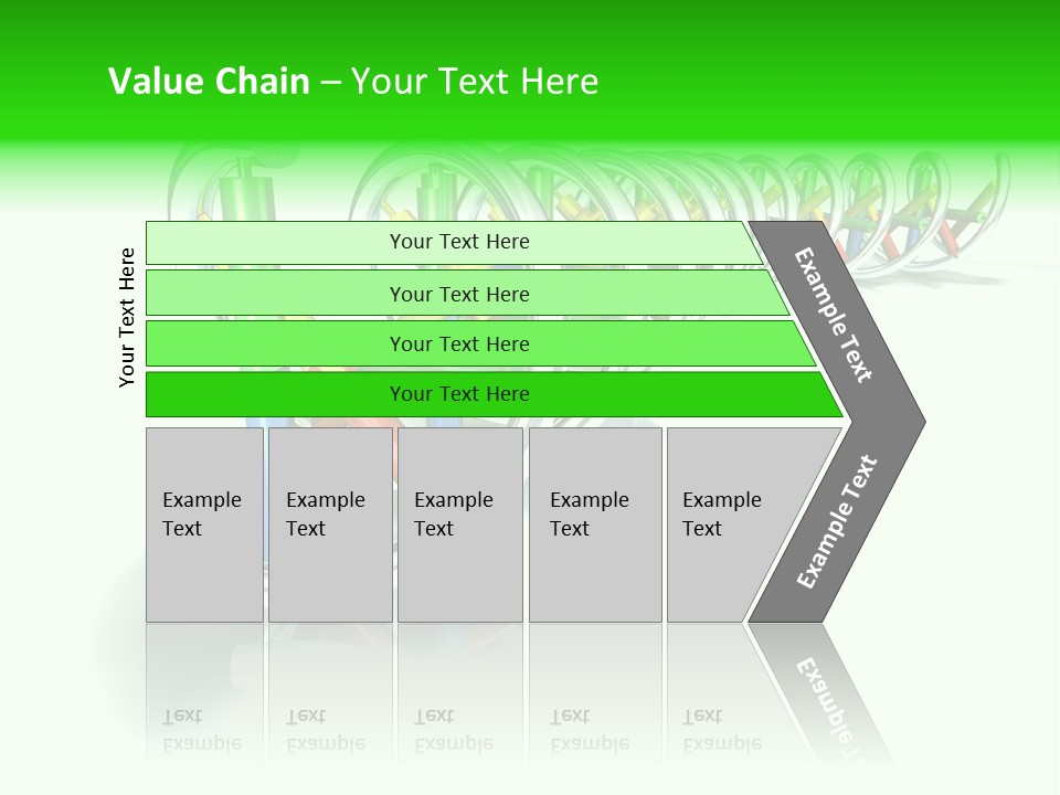 A Row Of Colorful Pencils On A White Background PowerPoint Template