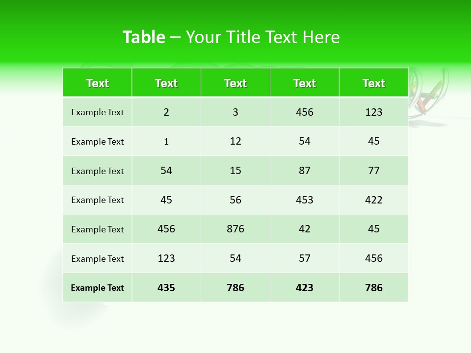 A Row Of Colorful Pencils On A White Background PowerPoint Template