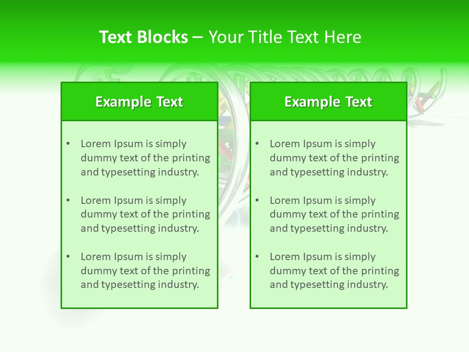 A Row Of Colorful Pencils On A White Background PowerPoint Template