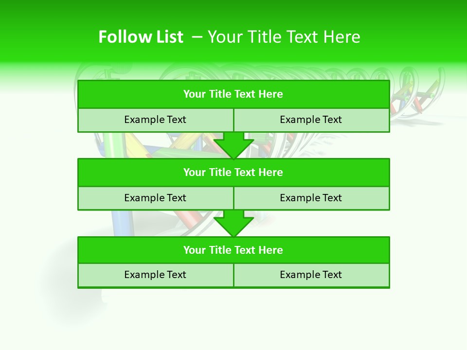 A Row Of Colorful Pencils On A White Background PowerPoint Template