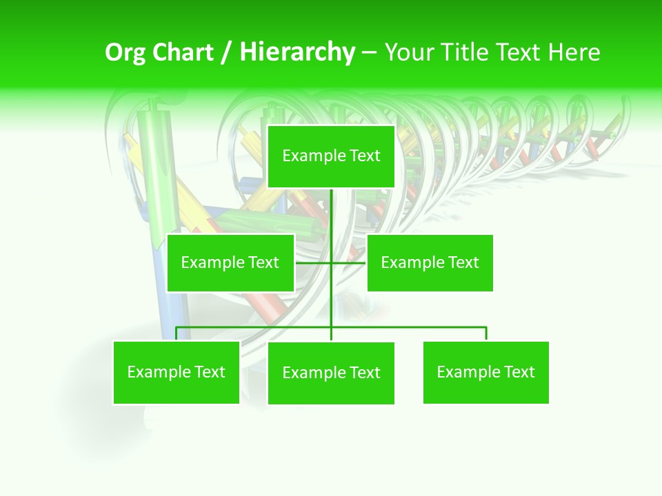 A Row Of Colorful Pencils On A White Background PowerPoint Template