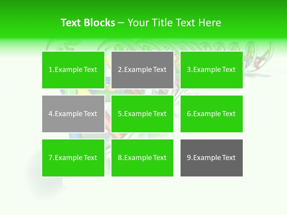 A Row Of Colorful Pencils On A White Background PowerPoint Template