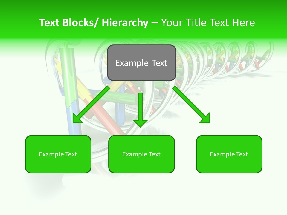 A Row Of Colorful Pencils On A White Background PowerPoint Template