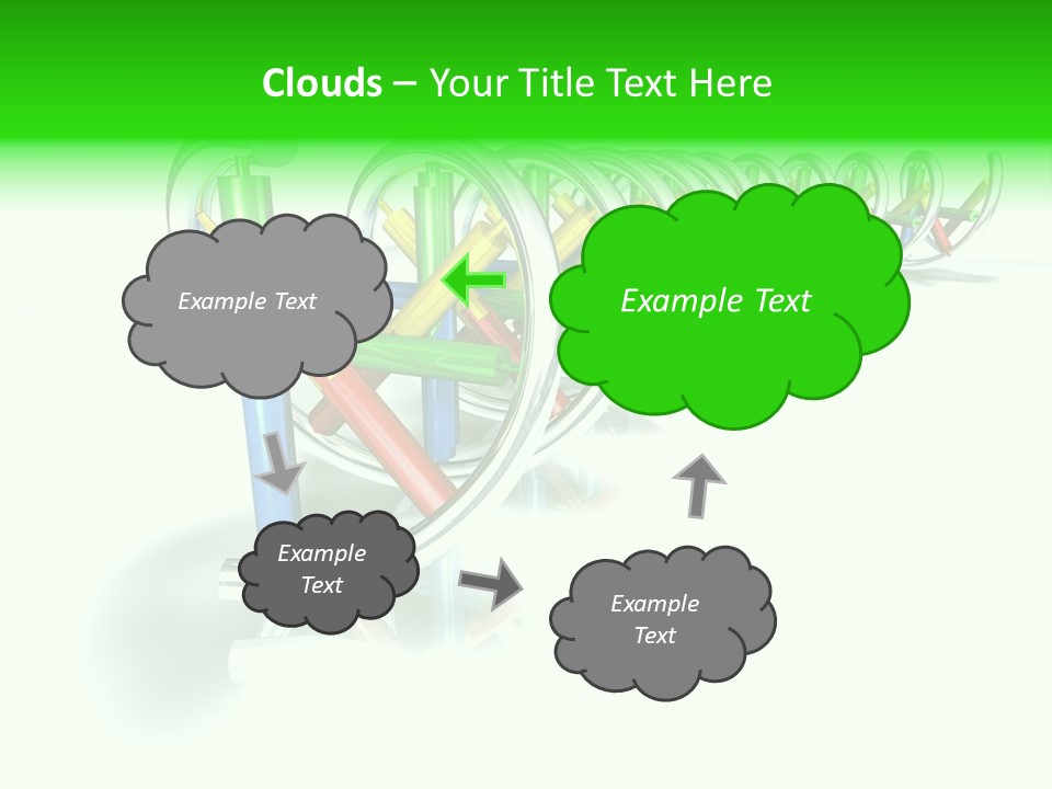A Row Of Colorful Pencils On A White Background PowerPoint Template