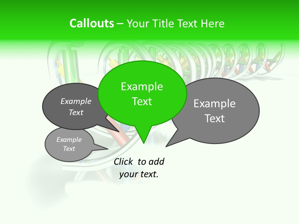A Row Of Colorful Pencils On A White Background PowerPoint Template