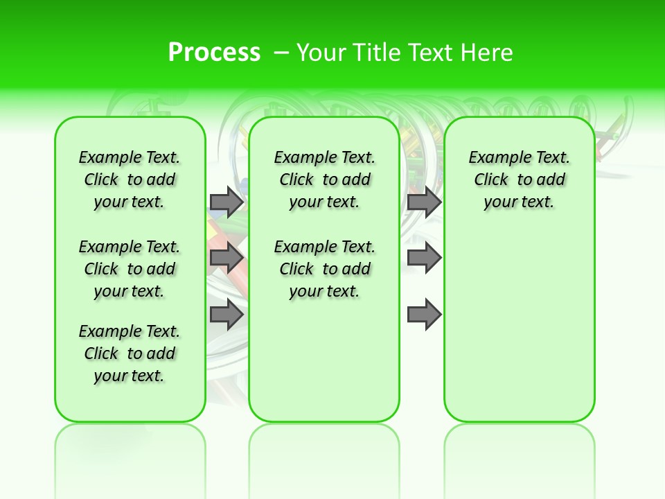 A Row Of Colorful Pencils On A White Background PowerPoint Template