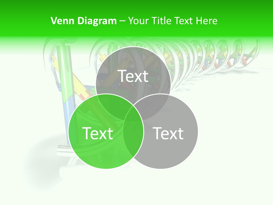 A Row Of Colorful Pencils On A White Background PowerPoint Template