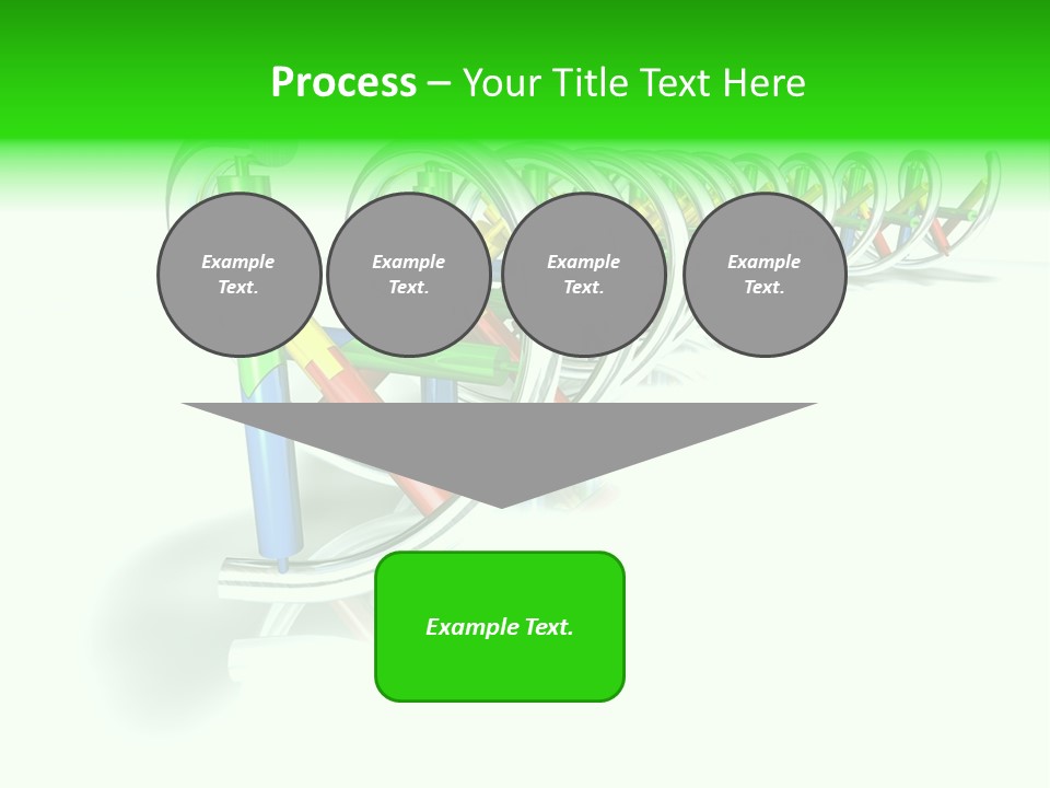 A Row Of Colorful Pencils On A White Background PowerPoint Template