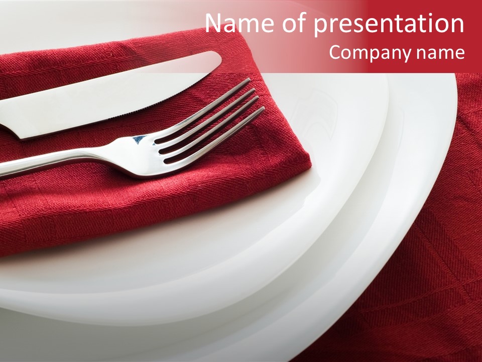 Elegance Empty Plate PowerPoint Template