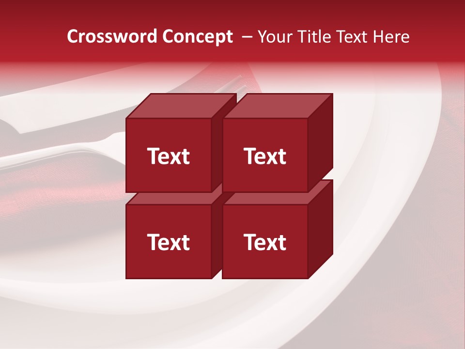 Elegance Empty Plate PowerPoint Template