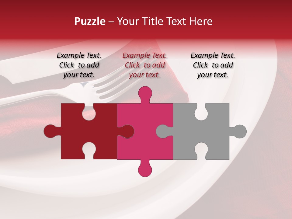 Elegance Empty Plate PowerPoint Template