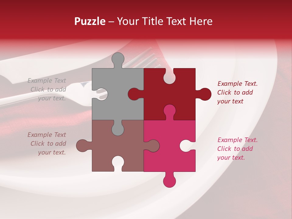 Elegance Empty Plate PowerPoint Template