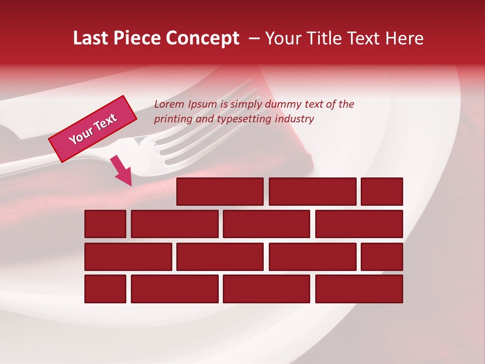 Elegance Empty Plate PowerPoint Template