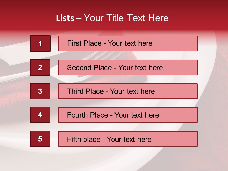 Elegance Empty Plate PowerPoint Template