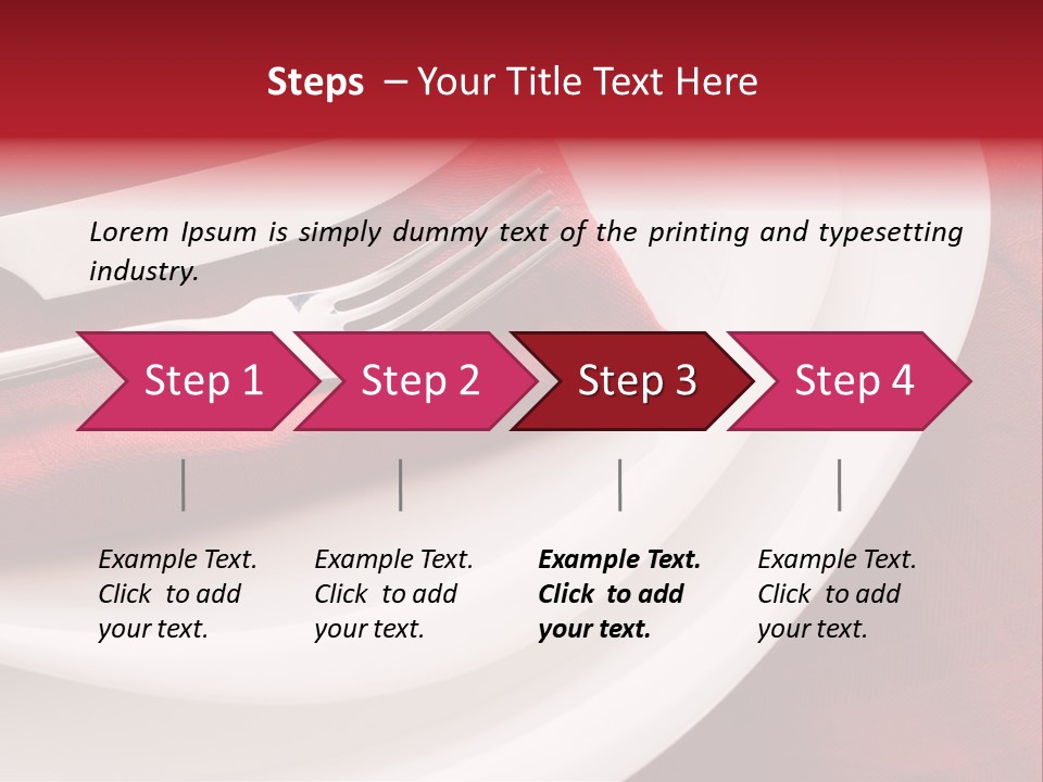 Elegance Empty Plate PowerPoint Template
