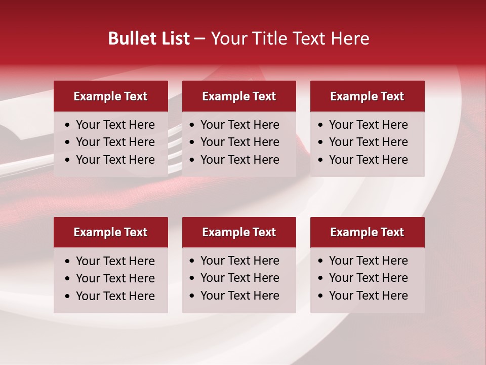 Elegance Empty Plate PowerPoint Template