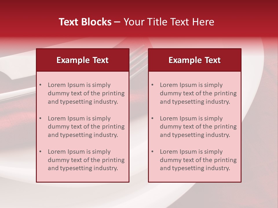 Elegance Empty Plate PowerPoint Template
