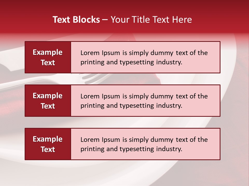 Elegance Empty Plate PowerPoint Template