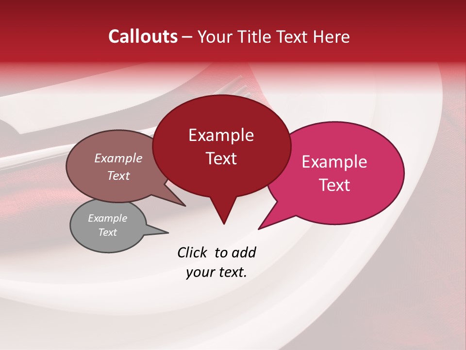 Elegance Empty Plate PowerPoint Template