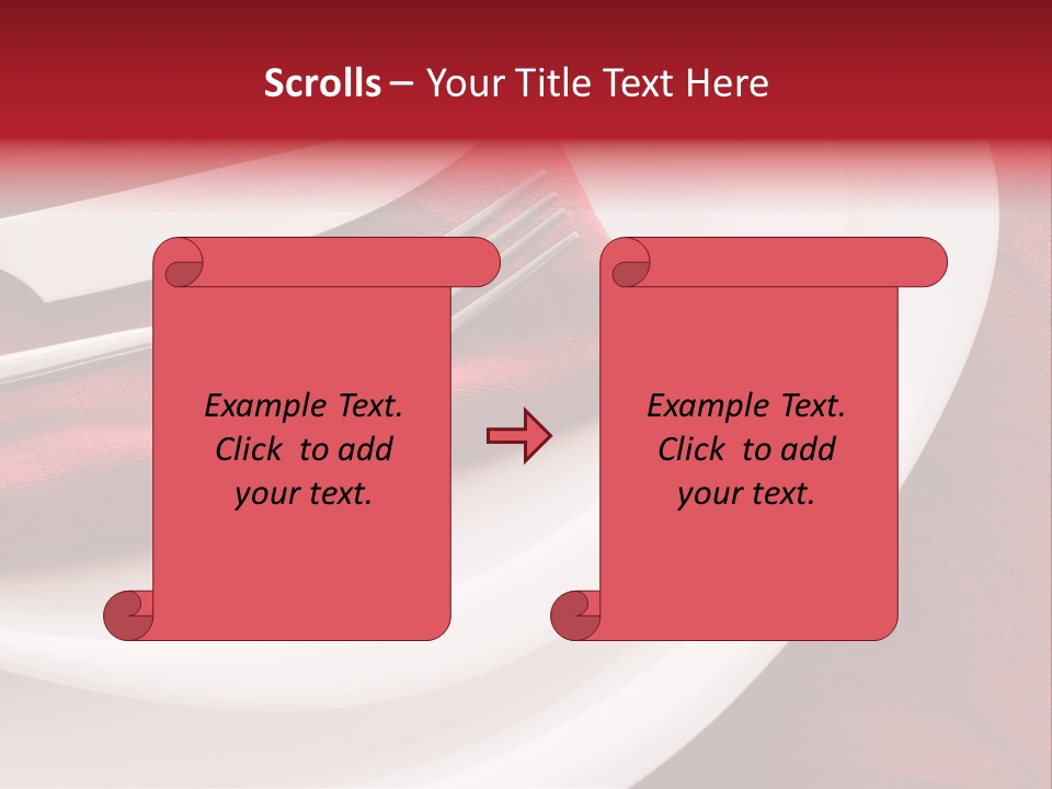 Elegance Empty Plate PowerPoint Template