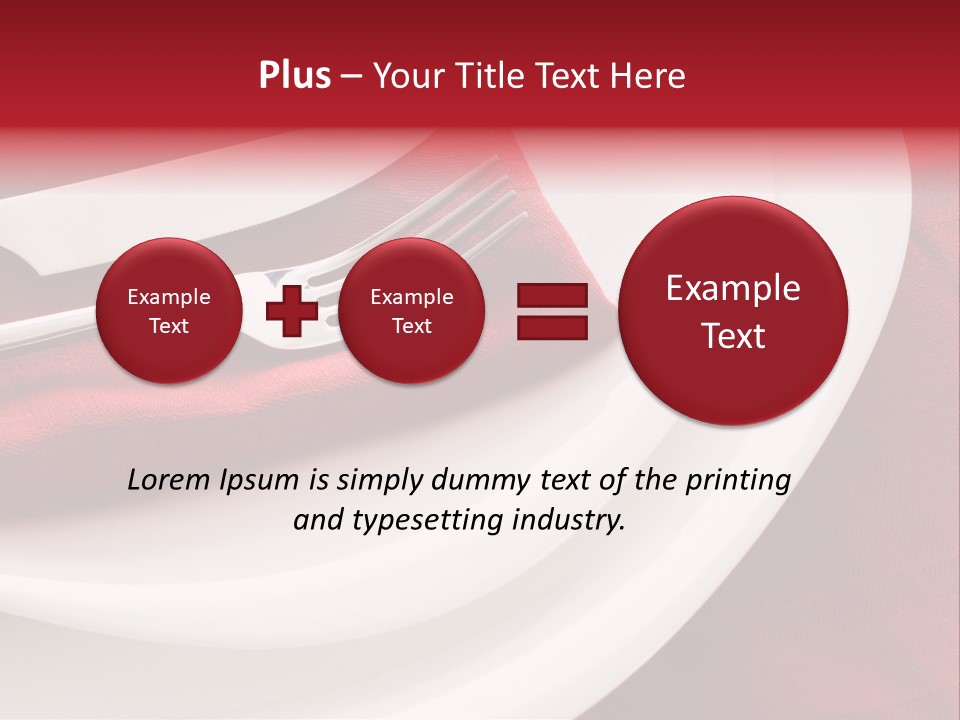 Elegance Empty Plate PowerPoint Template