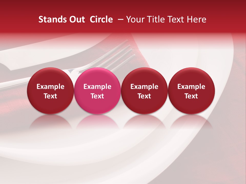 Elegance Empty Plate PowerPoint Template