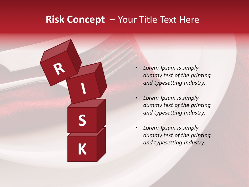 Elegance Empty Plate PowerPoint Template