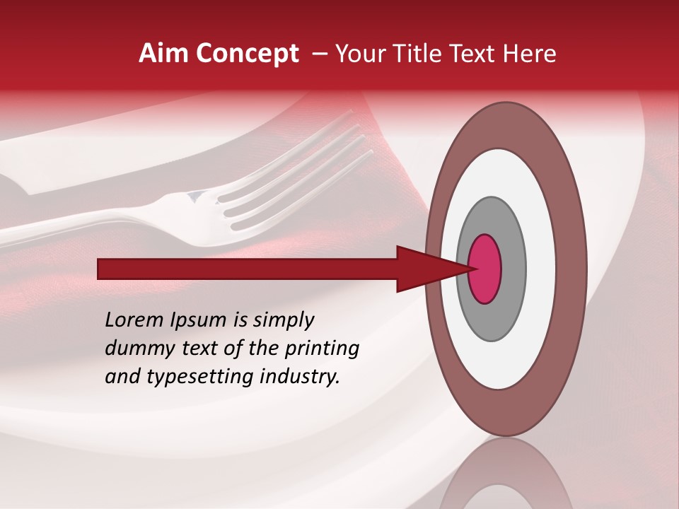 Elegance Empty Plate PowerPoint Template