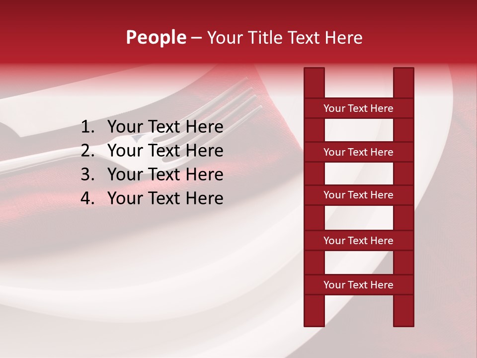 Elegance Empty Plate PowerPoint Template