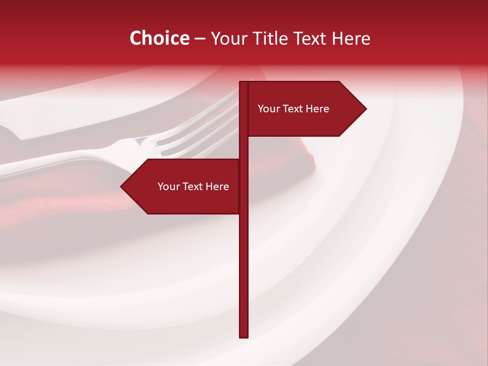 Elegance Empty Plate PowerPoint Template