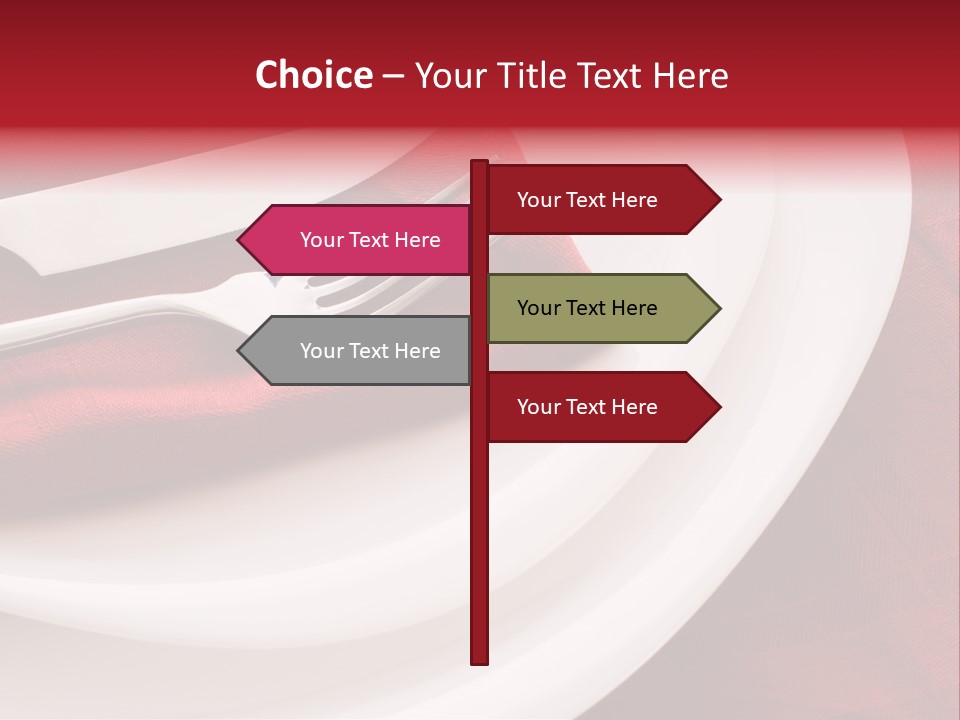 Elegance Empty Plate PowerPoint Template