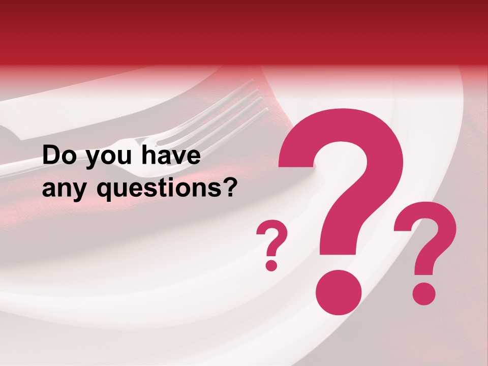 Elegance Empty Plate PowerPoint Template