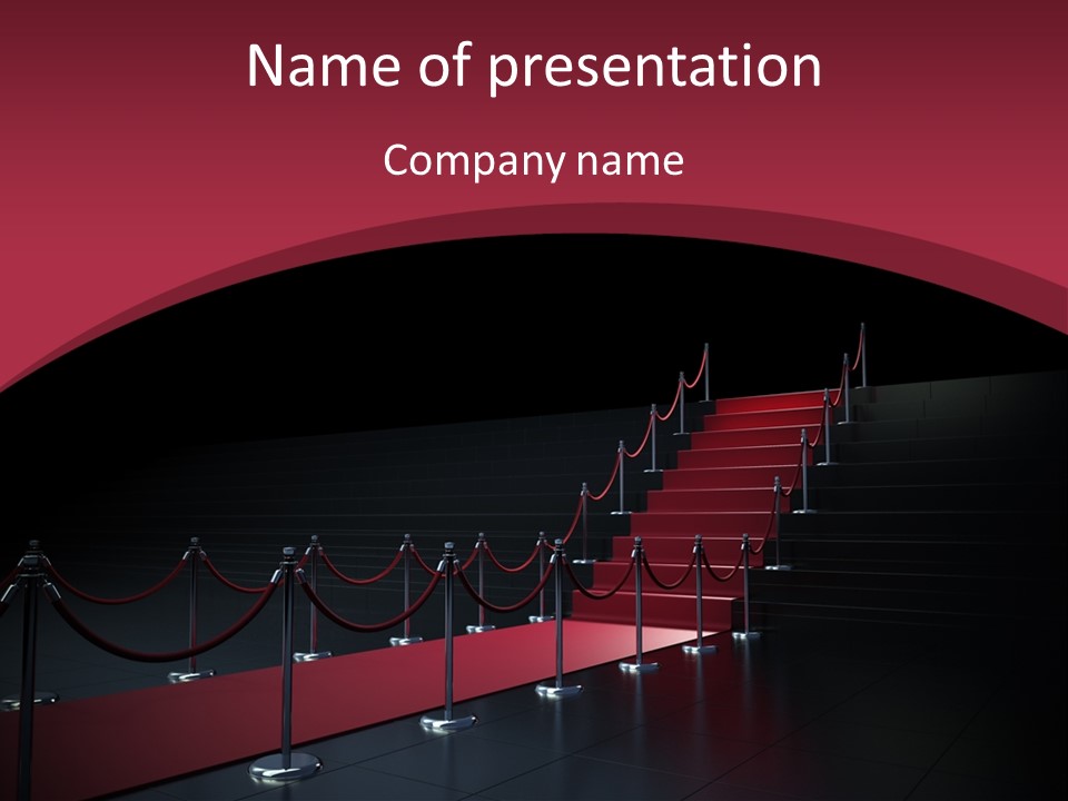 Entrance Glow Glory PowerPoint Template