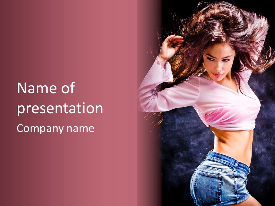 Torso Pleasure Energy PowerPoint Template