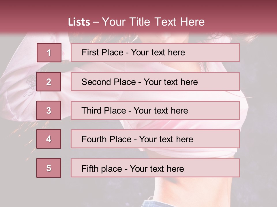 Torso Pleasure Energy PowerPoint Template