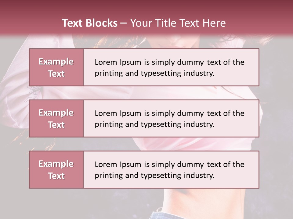 Torso Pleasure Energy PowerPoint Template